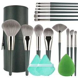 Soft Fluffy Makeup Brushes Set, Loose Powder Detail Brush, Women Cosmetic Brush, Blending Beauty Tools, EyeShadow, 13 Pcs, 14Pcs