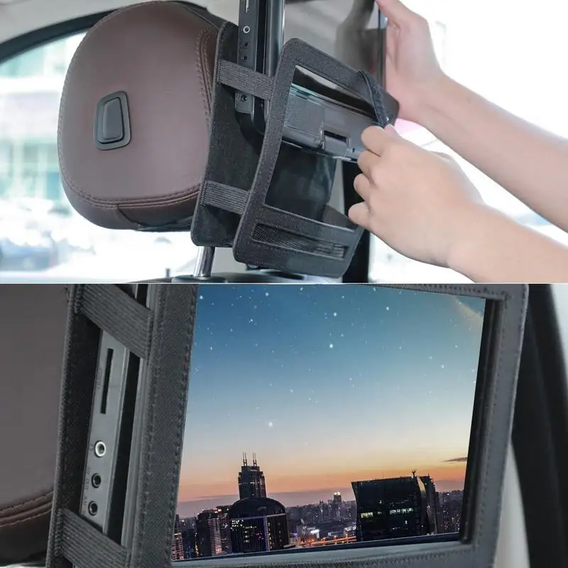 7/ 9/ 10 Inch Car Headrest Mount Holder Strap Case For Portable DVD Players Tablets Car Phone Holder Cases Car Accessories