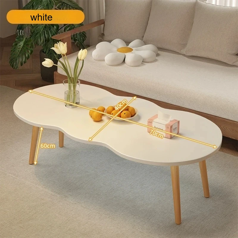 Tea table, living room, small household, tea table, modern sofa, small table, balcony, leisure small round table image 4
