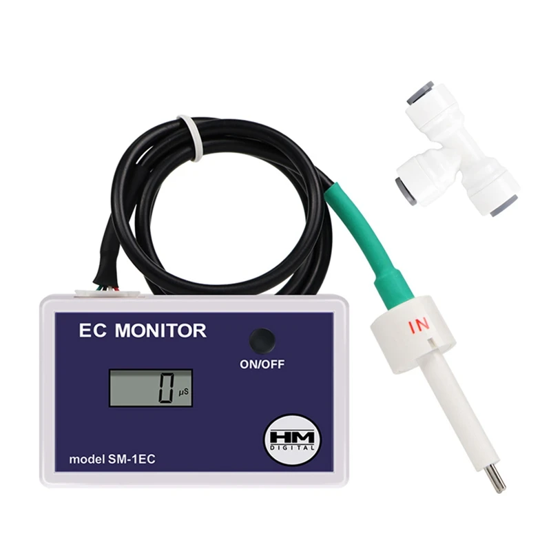 

Digital Online Water Quality Tester LCD TDS/EC Meter Us/PPM Detection EC Detector Inlet Outlet Test For Pool Laboratory