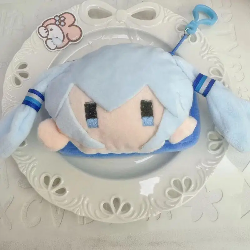 Cartoon Plush Hatsune Miku Coin Purse Wallet Backpack Keychain Anime Creative Peripherals Storage Bag Friend's Birthday Gift view 3