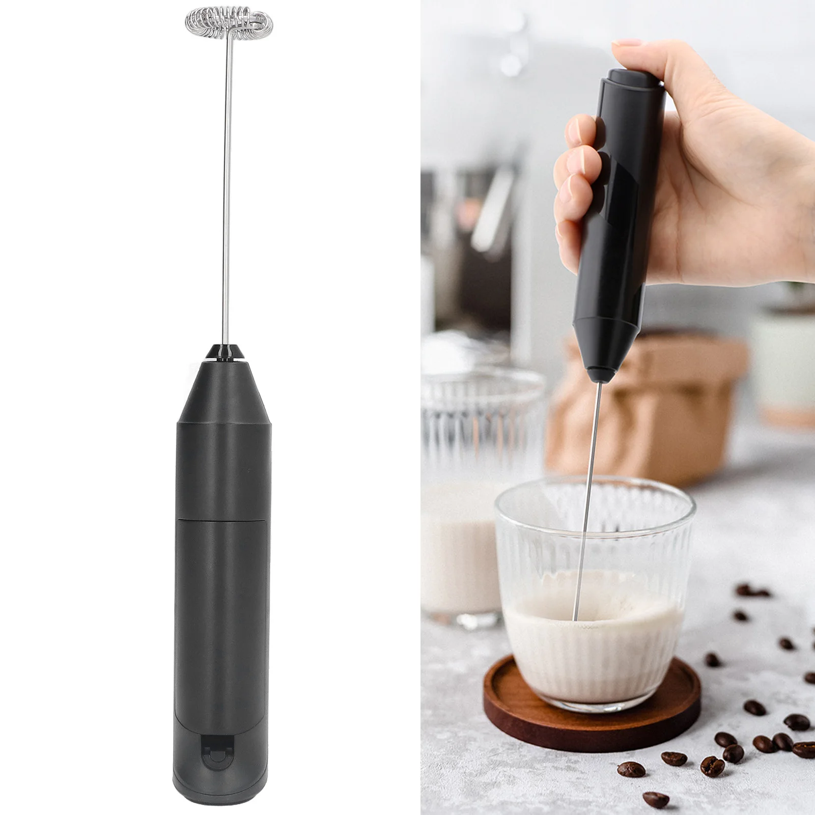 전기 교반기 14000RPM 쉬운 작동 강력한 모터 스테인레스 스틸 배터리 전원 공급 장치 널리 사용되는 미니 핸드 믹서