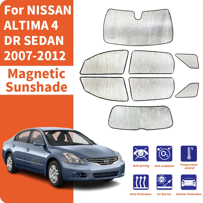 Custom Car Window Sunshade Anti-UV Car Sun Window Visors Sunshade Covers Accessories For NISSAN ALTIMA 4 DR SEDAN 2007-2012