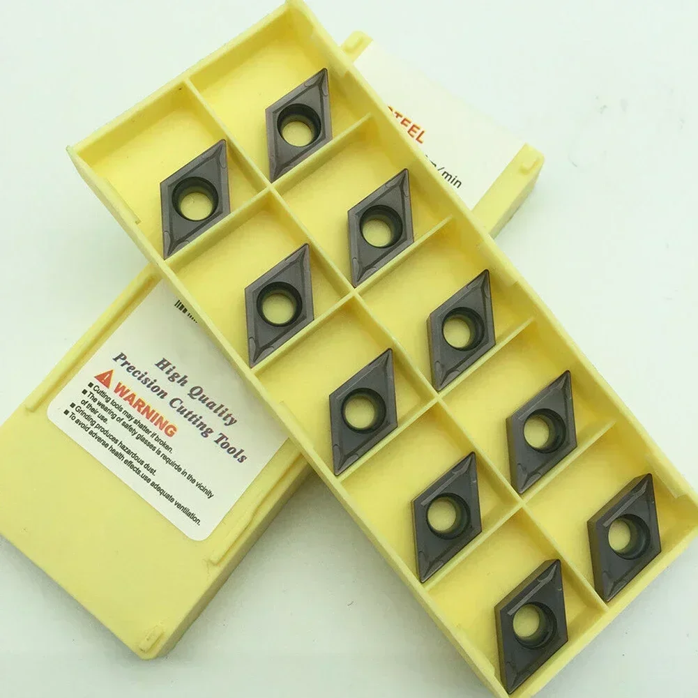 New Practical Carbide Inserts Insert 10pcs/box Accessories CNC DCMT11T304 LF6018 Replacements Turning Industry