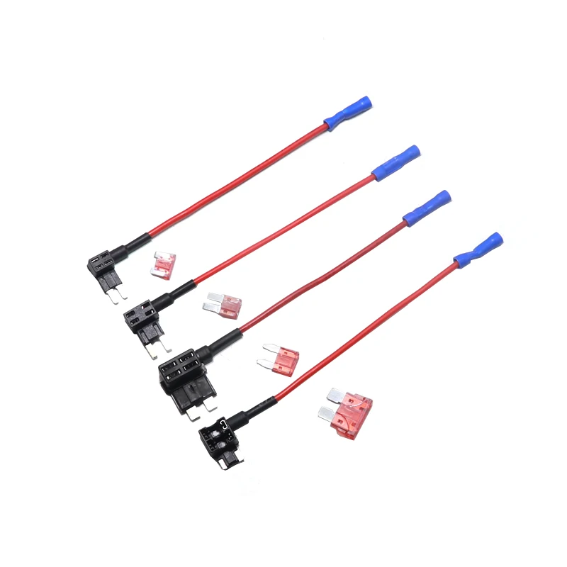 【2Set】 12V MINI SMALL MEDIUM M2 Size Car Fuse Holder Add-a-circuit TAP Adapter with 5A 10A 15A 20A 25A Micro Mini ATM Blade Fuse