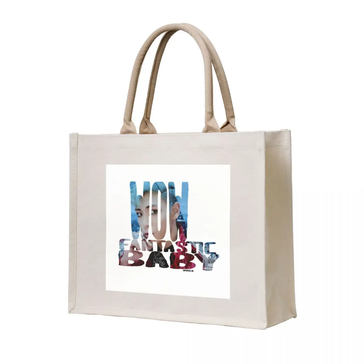 

BIGBANG Wow Fantastic Baby T.O.P Big Bang Tote Bag Custom bag tote bags cloth bags shopping bags foldable Portable shopping bag