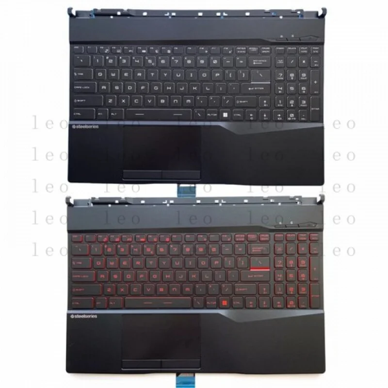 

WW New For MSI GL65 GP65 MS-16U4 Upper Case Palmrest Cover Backlight Keyboard