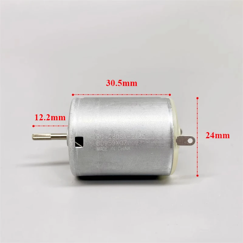 Mini Micro 280 Carbon Brush Motor 5V 6V 7.4V Small Size Motor for DIY Projects And Electronic Devices