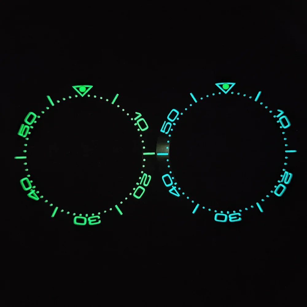 

Watch Ring GMT Bezel 38mm Ceramic Bezel Hand Blue Green Luminous Bezel Watch Bezel Watch Parts Replacement Accessories