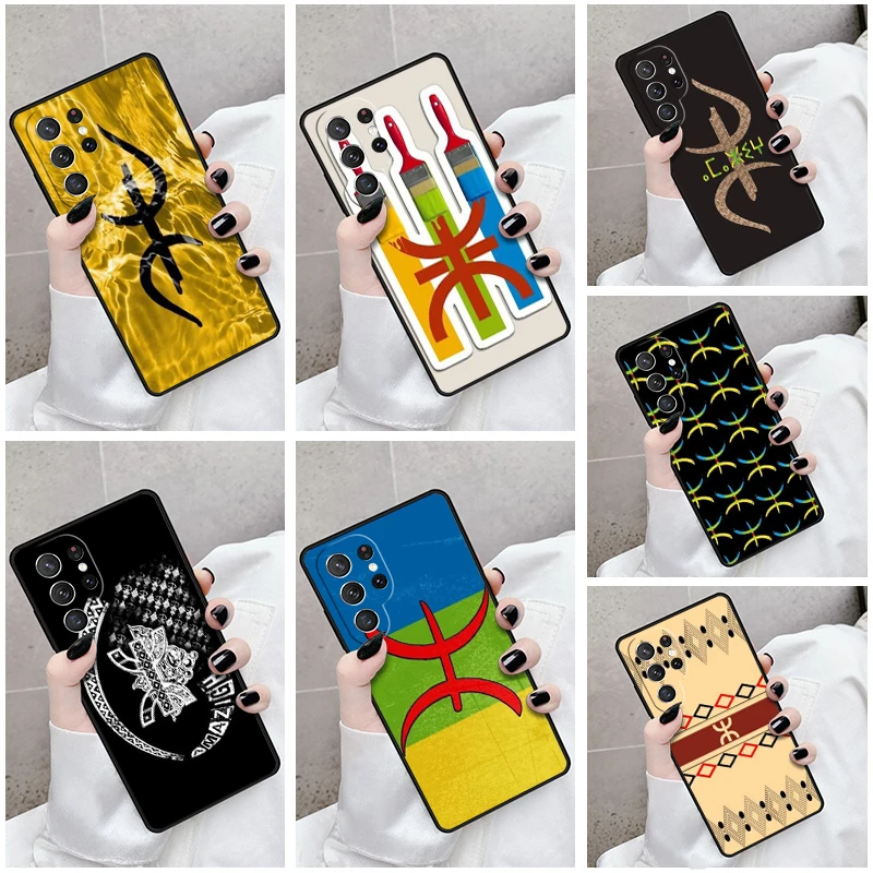 Phone Case For Samsung Galaxy S24 S23 S21fe S22 Ultra Plus Note 10 20 S8 S9 S10 Cover Proud Amazigh Berber