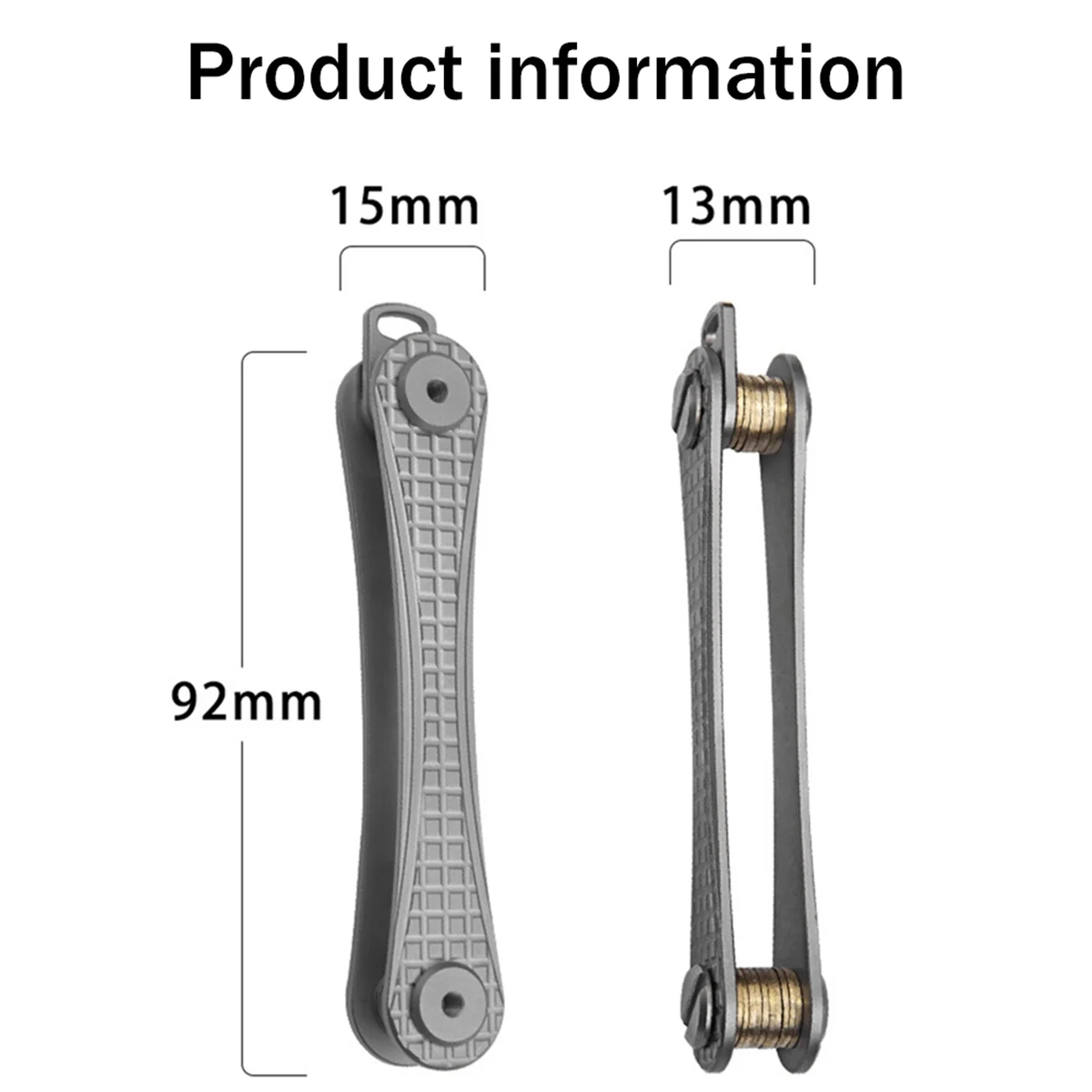 

ELBA_Titanium Alloy Key Organizer Men's Mini Key Clip Key Chain Hook