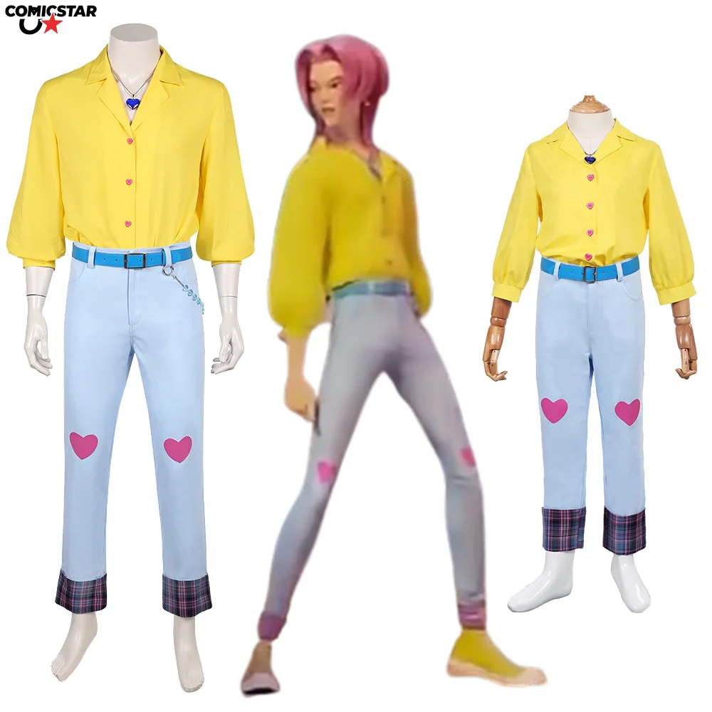 

KPOP Ролевая игра Охотник на демонов ‌ Saja костюм для мальчиков и девочек, романтический костюм для косплея, желтый костюм, аксессуар, наряд с изображением идола, маскировка на Хэллоуин