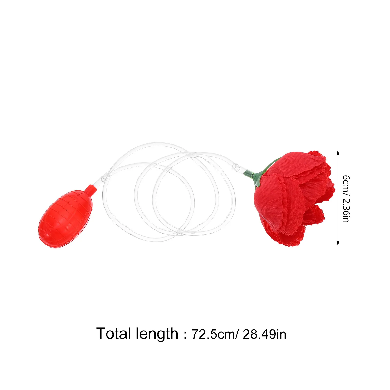 2 pçs introduzindo spray vermelho rosa piada adereços água esguicho flor para abril tolos brincadeira jogos de casamento humor acessórios festa engraçada