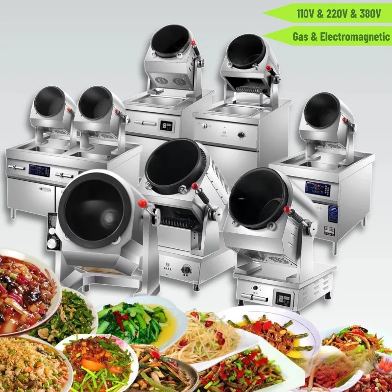 2025 Desktop Drum Cooking Machine Intelligent Cooking Wok Automatic Fried Rice Wok Commercial Cooking Ro-bot for Restaurant