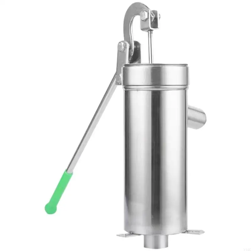 Heavy Duty Handheld Water Rusts Resistant Steel Manual Groundwater Metal for Outdoor Agriculture Maintenance Y4QC