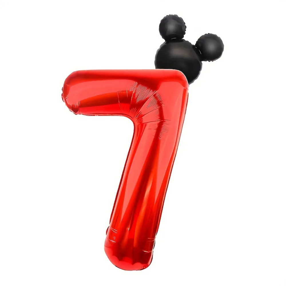 2 Stück 40 Zoll rote Folienballons 0-9 Nummerierte niedliche Mauskopf-Form Ballons für Geburtstag Jubiläum Party Deko Babyparty – Detail 13