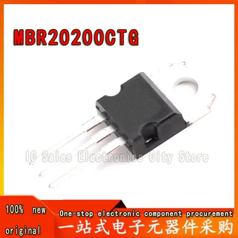 10pcs/lot MBR20200CTG MBR20200 MBR20200CT DIODE ARRAY SCHOTTKY 200V TO-220 best quality.