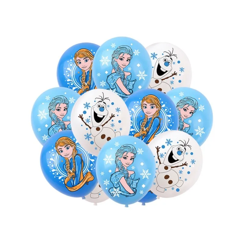 New Hasbro Elsa Creative Cute Anime Movie Character Theme Party Supplies Personalized Cartoon Flag Balloon Birthday Decoration