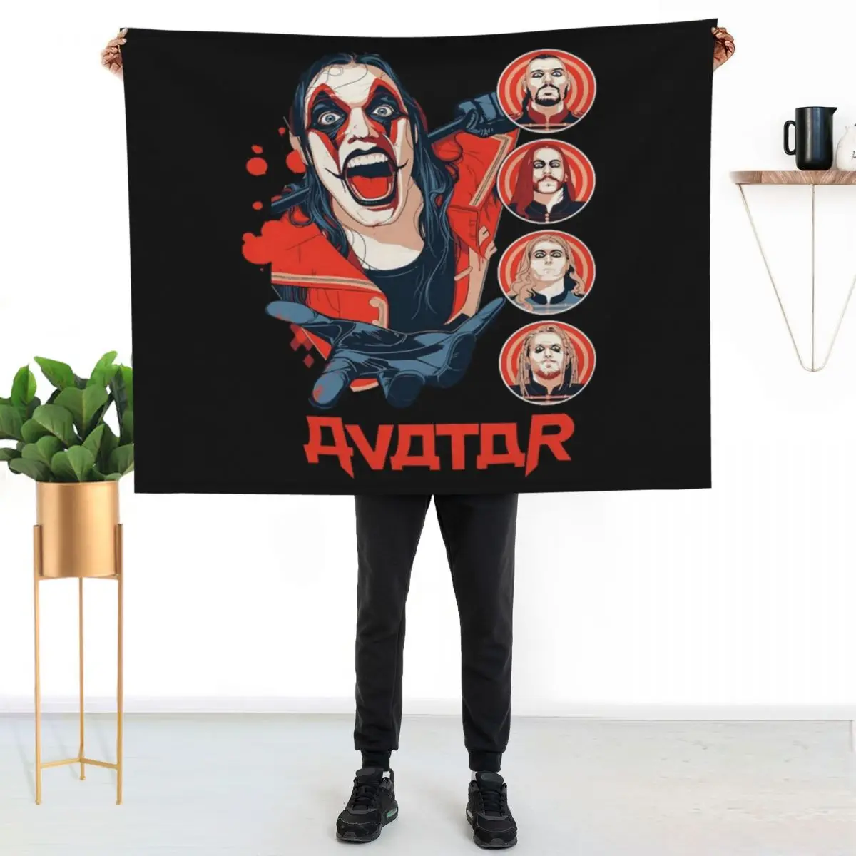 

Band Avatar Throw Blanket Reusable Durable Soft Blanket for All Seasons