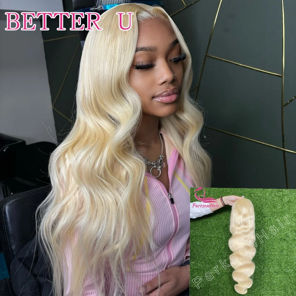 

40 Inch 13x6 Blonde Lace Front Wig Body Wave 613 Colored Brazilian Human Hair Wig Pre-Plucking Lace Frontal Wig For Women