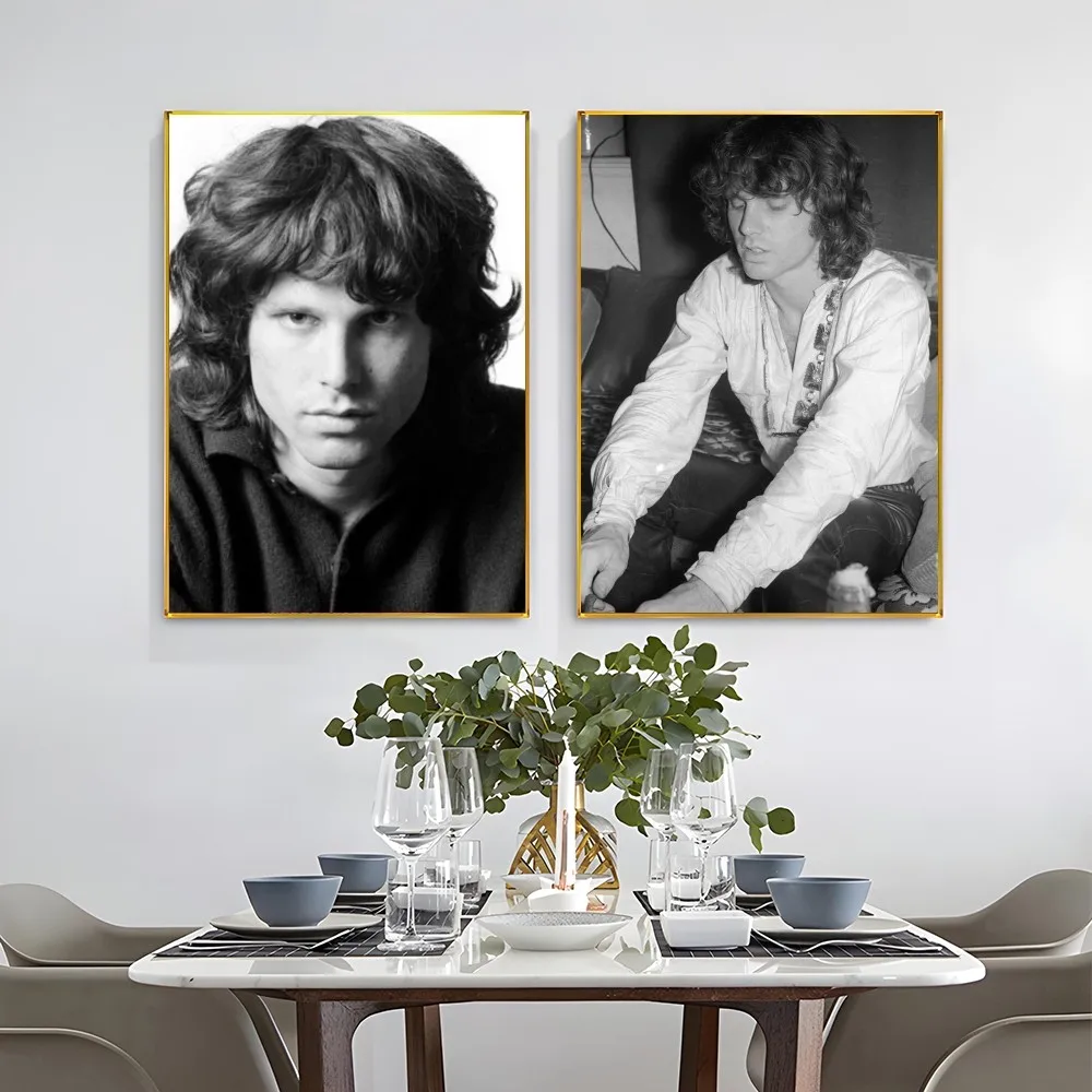 1pc The Doors Jim Morrison Poster artistico autoadesivo adesivo di carta impermeabile Coffee House Bar Room Wall Decor