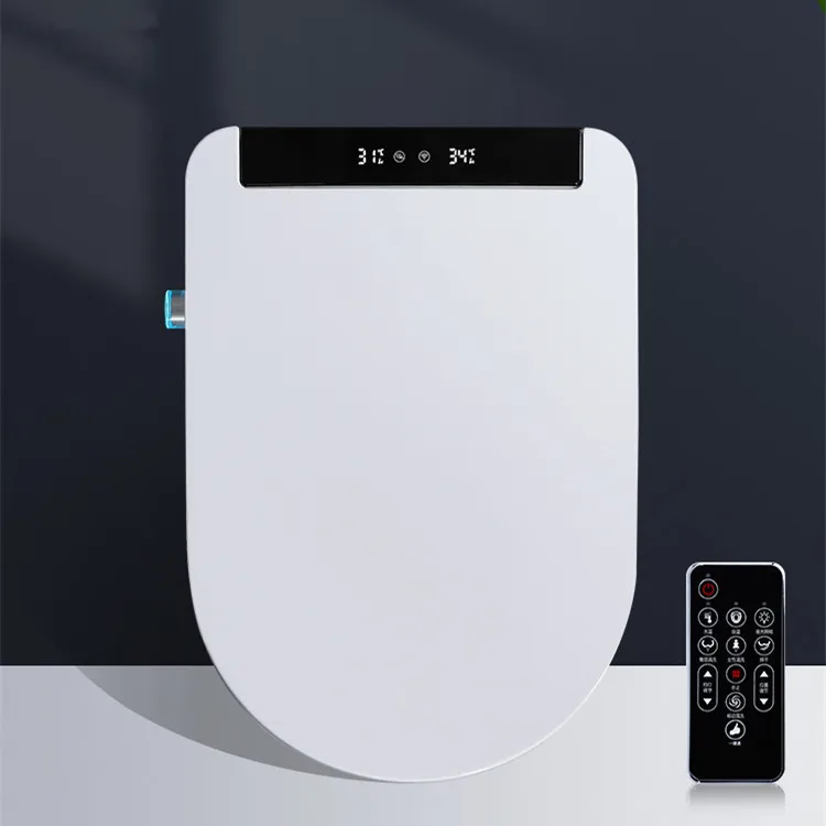 

Intelligent toilet cover plate heating type automatic household toilet dryer flusher instant heat remote control toilet cover pl