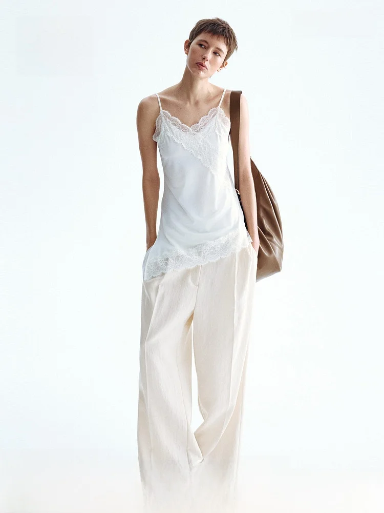 

Новинка весенней коллекции: женские брюки HM2026 33053 с высокой талией, прямые, профессиональные, повседневные, удобные, модные