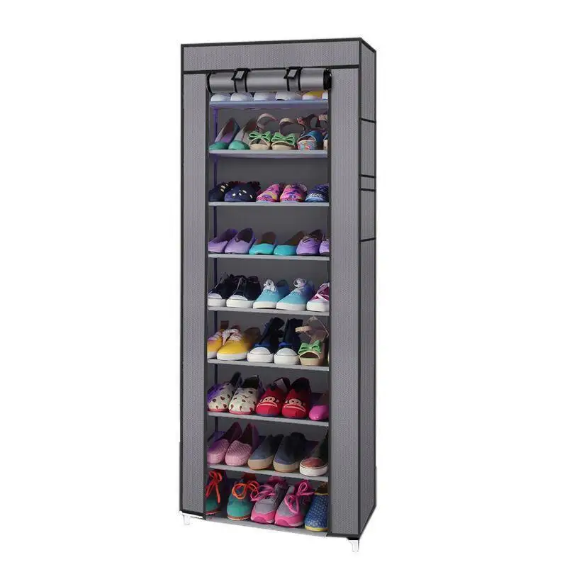 

9 Layers 9 Grid Shoe Rack Shelf Storage Closet Organizer Cabinet Portable 63inch