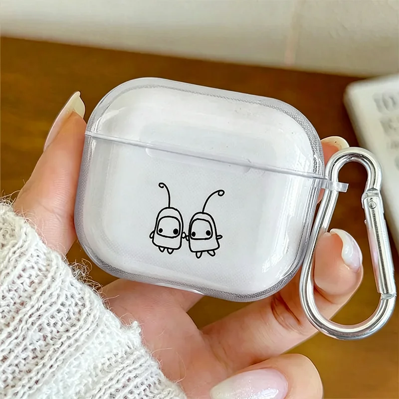 Singer Billie Eilish TPU Earphone Cover Transparent Soft Earphone Protector Case for Airpods Pro 3 2 1 4 Billie Eilish Fans Gift view 2