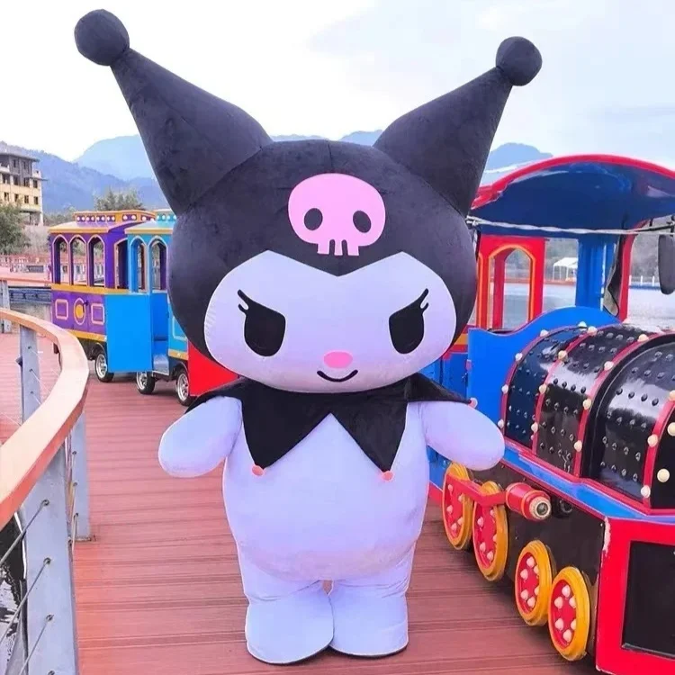 Miniso نفخ كورومي زي التميمة لطيف أرنب المشي دمية الزي كرنفال هالوين عيد الميلاد عيد الفصح حفلة فروي الدعاوى