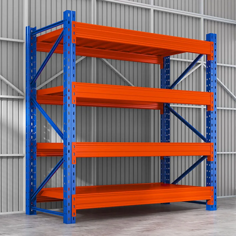 Steel Selective Pallet Rack System 5 Layer Heavy Duty Electrostatic Powder Coated Corrosion Protection Storage Shelving