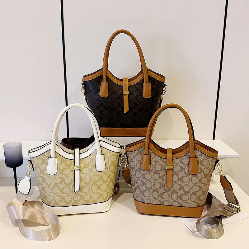 

Oversized Floral Print Tote Convertible Shoulder Bag Spacious Work Commuter Premium Canvas Weekender