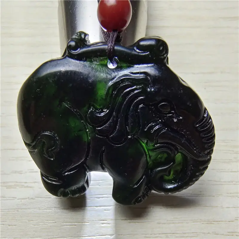 Elephant Pendant Health Medicine King Stone Auspicious Ruyi Necklace Magnetic Therapy Health Care Baby Elephant Pendant