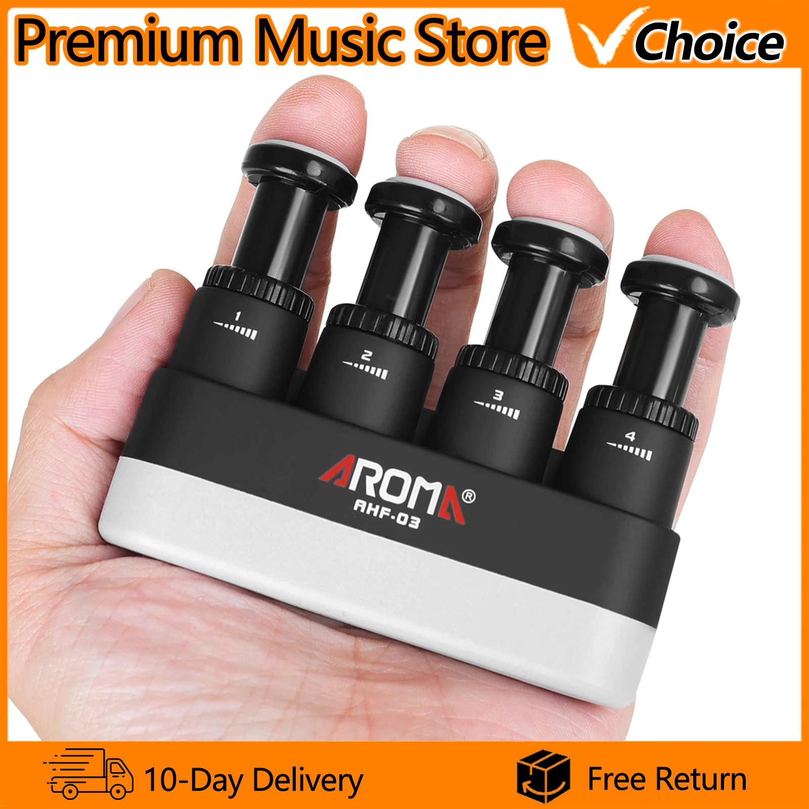 AROMA Guitar Hand Grip Finger Exerciser Power Trainers Medium Tension Home Fitness Equipment Piano Entry Finger Exerciser