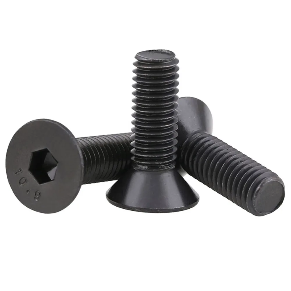 

5/10pcs 1/4 1/8 3/8 3/16 5/16 5/32 Inch 10.9 Grade Bsw British Standard Carbon Steel Flat Countersunk Head Hexagon Socket Screw