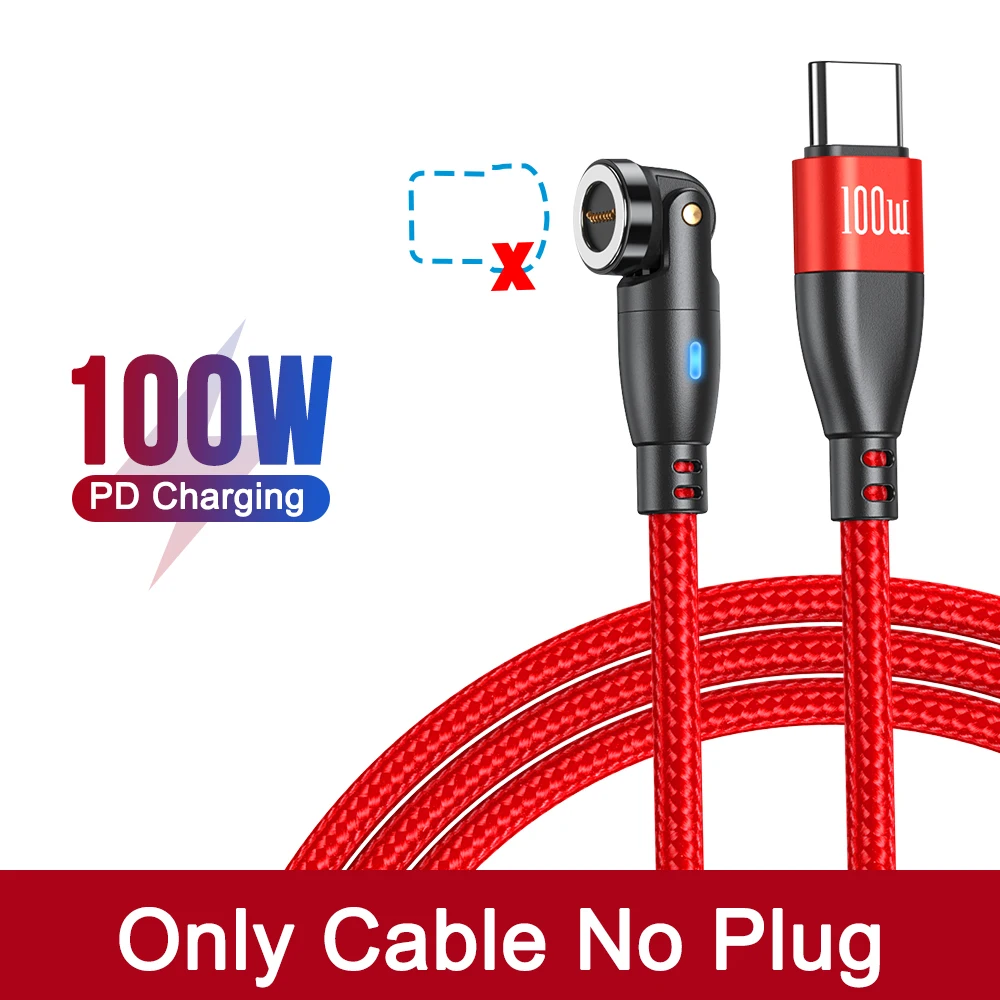 AUFU 100W Magnetisches USB Typ C Kabel 5A Schnellladung Micro Typ C Kabel für MacBook Samsung für iPhone Magnet Ladegerät Kabel