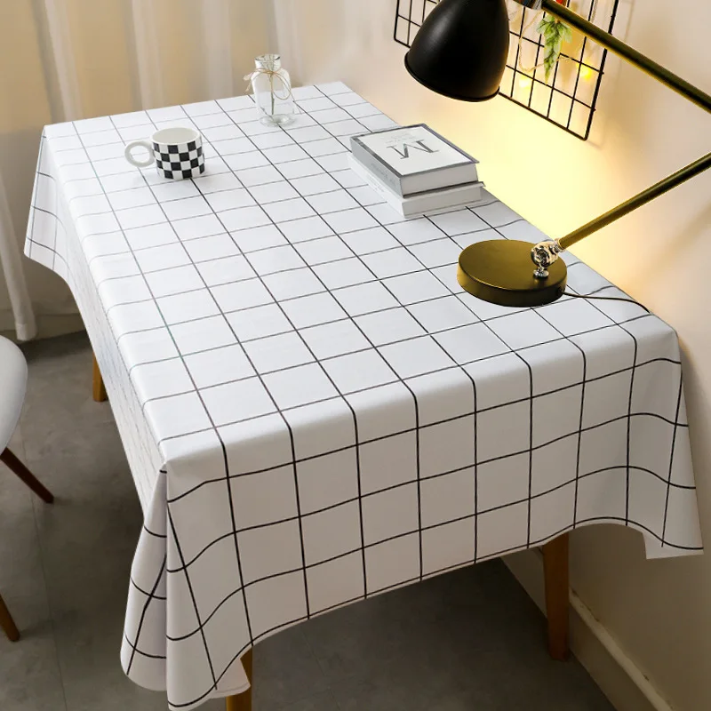 

2024 New plaid printed tablecloth Table Cover Wipe Desk Cloth Decor Covers Rectangle