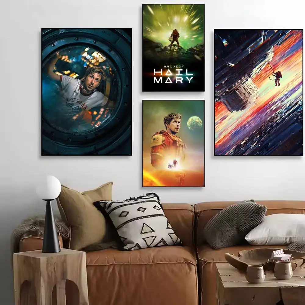 2026 Movie P-Project Hail Mary Classic Vintage Posters HD Print Vintage Wall Art Decor for Home Study Room