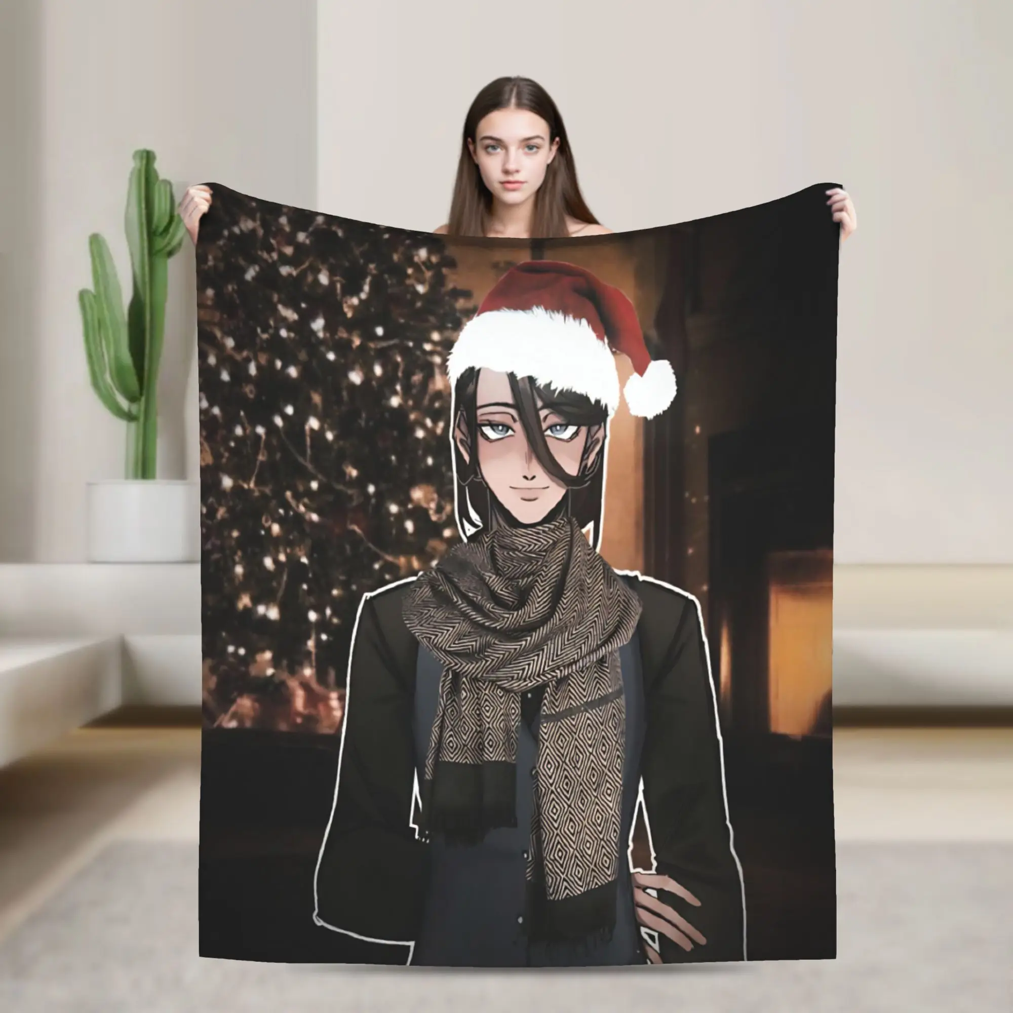 Comfortable The Kid At The Back Blanket Merch Sofa Decorative  Throw Blanket Soft Flannel for Outdoor