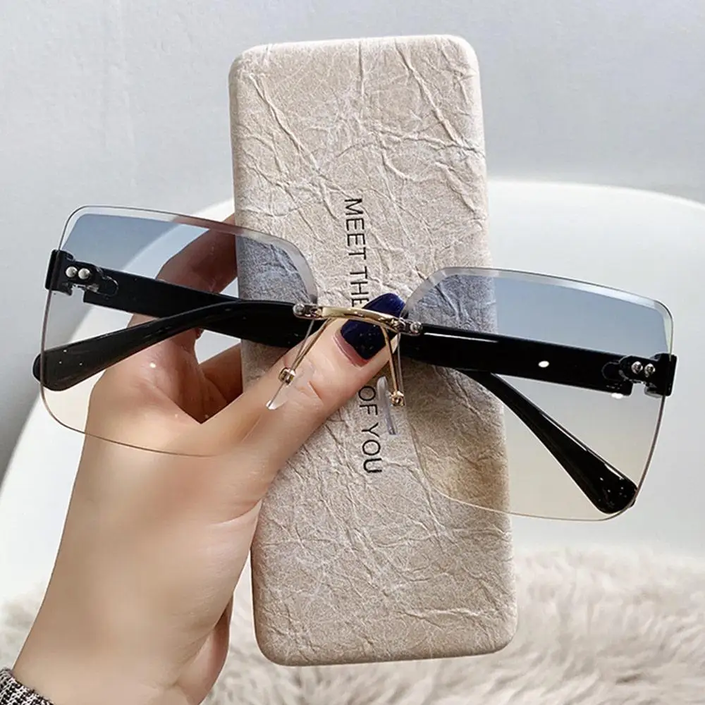 

Vintage Square Frame Oversized Sunglasses Large Frame Premium Feeling Gradient Tint Shades UV Protection Eyewear for Women & Men