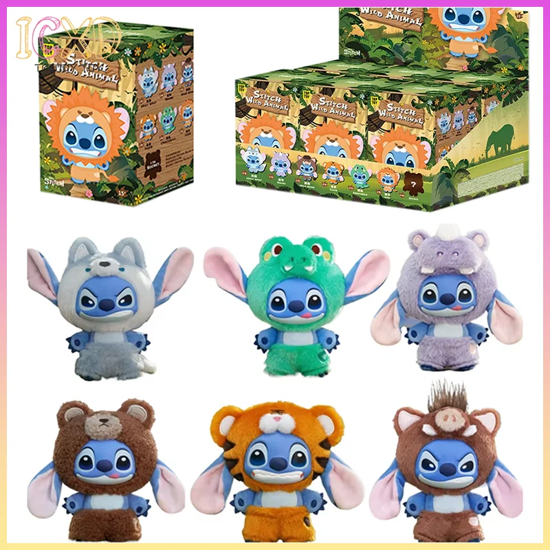 

Аутентичные Disney слепая коробка игрушки стежка дикие животные серии виниловые плюшевые дизайнерские фигурки брелки рюкзаки кулон праздничный подарок