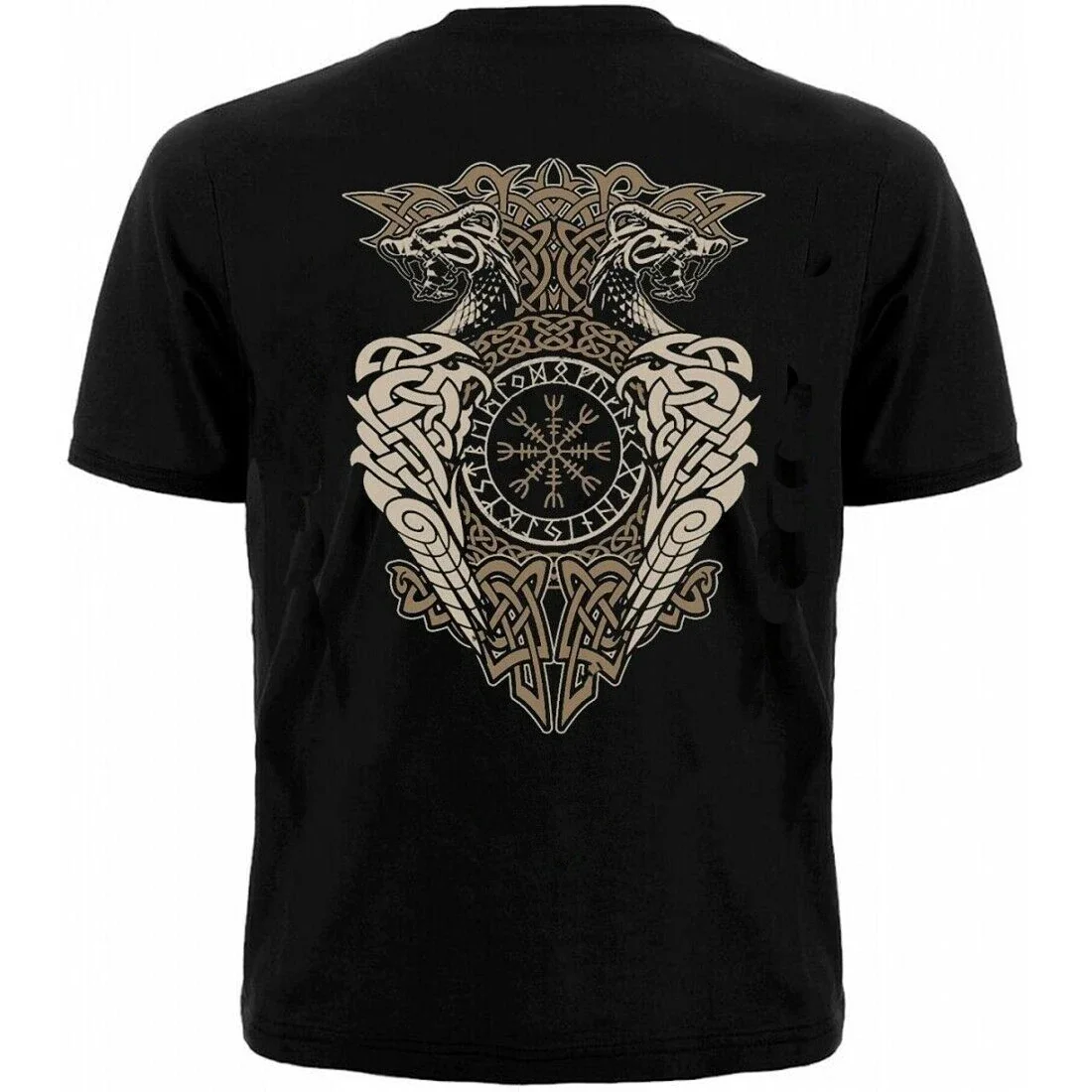 Novelty Odin Thor Compass Vegvisir Symbol Nordic Viking Rune T Shirt New 100% Cotton Short Sleeve O-Neck T-shirt Casual Mens Top