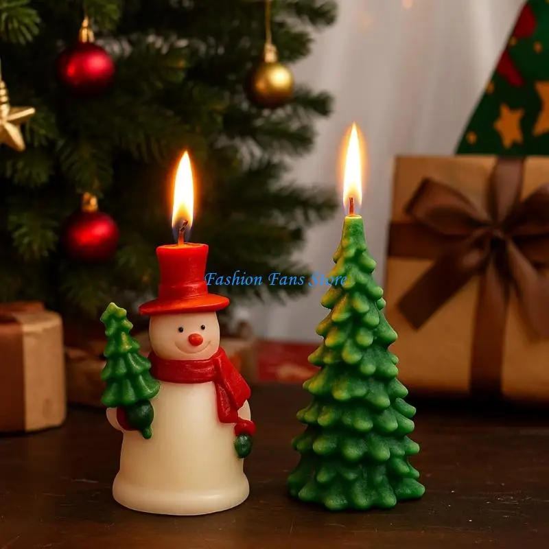 

Рождественский план Snowfigure с эластомерной свечой множественного размера для домашней палубы DIY