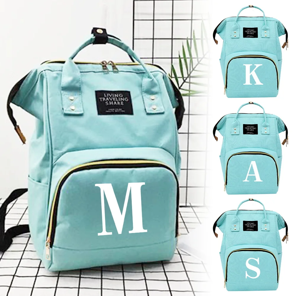 

Mommy Bag with Compartments Outdoor Travel Multi-Function Diapers Stuff Storage Bags Mom Backpack New Green Large Capacity