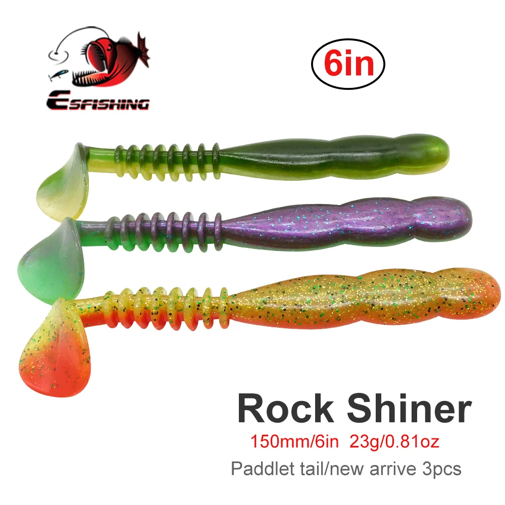 ESFISHING New Big Plastic Soft Lure Rock shiner 150mm 23g Custom Bait Carp Fishing Saltwater Sea Fishing