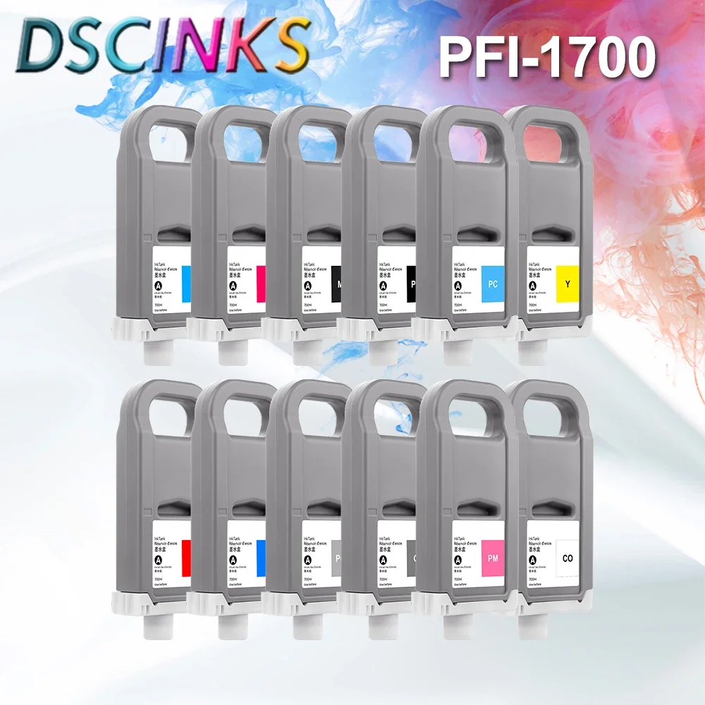 PFI1700 PFI-1700 Ink Cartridge 100% Compatible for Canon Pro 2000 4000 4000s 6000 6000s pro 2100 4100 6100 With Pigment Ink