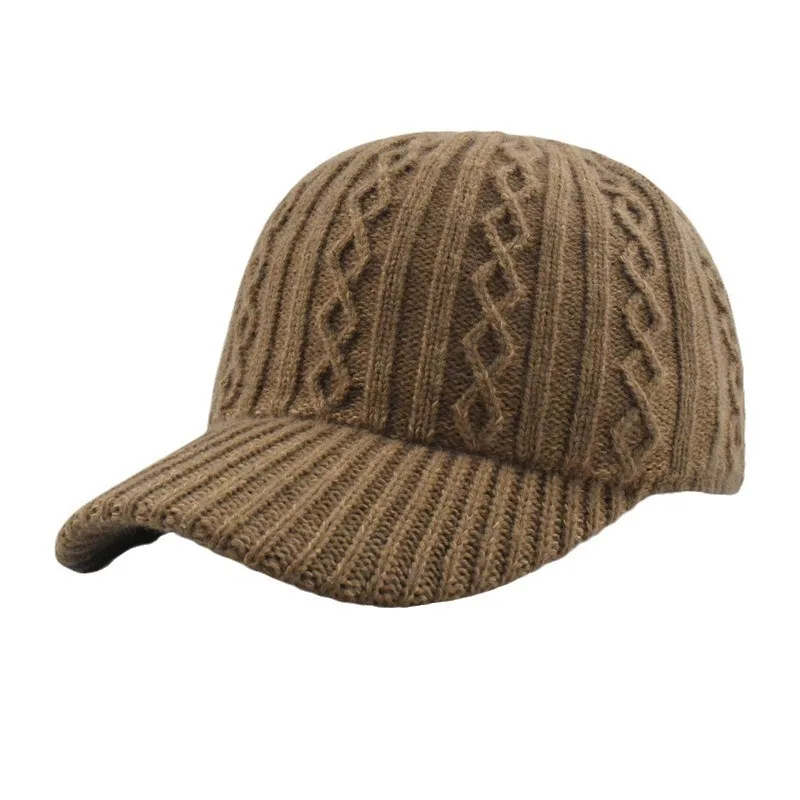 

Winter Baseball Cap Knit Hat Adjustable Cap Sun Hat Bonnets For Women