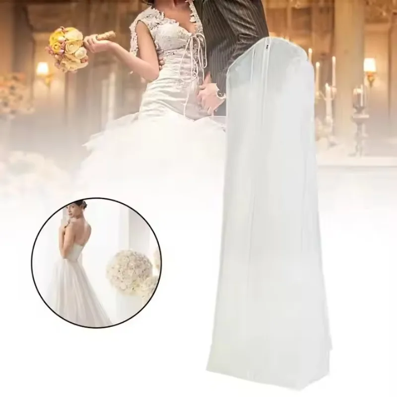 Large for Wedding Dress Dust Cover Zipper Gown Dustproof Cover Storage Bag Foldable Garment Clothes Case Protector