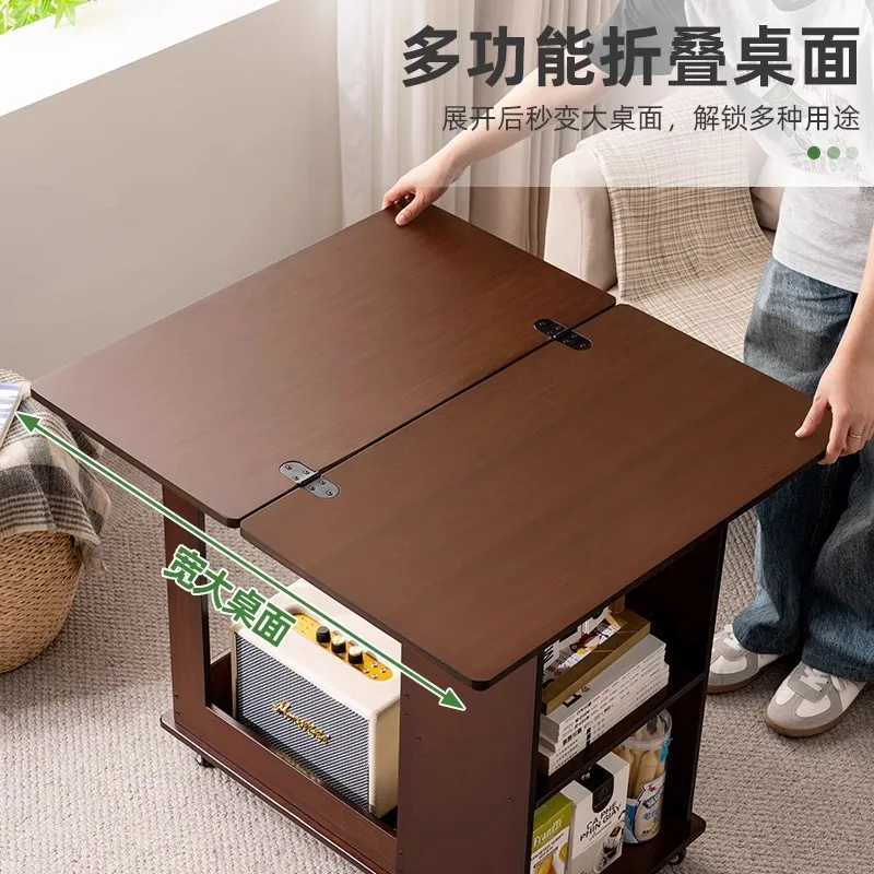 Medieval Small Table for Living Room, Sofa, and Coffee, Portable Side Cabinet Trolley Furniture