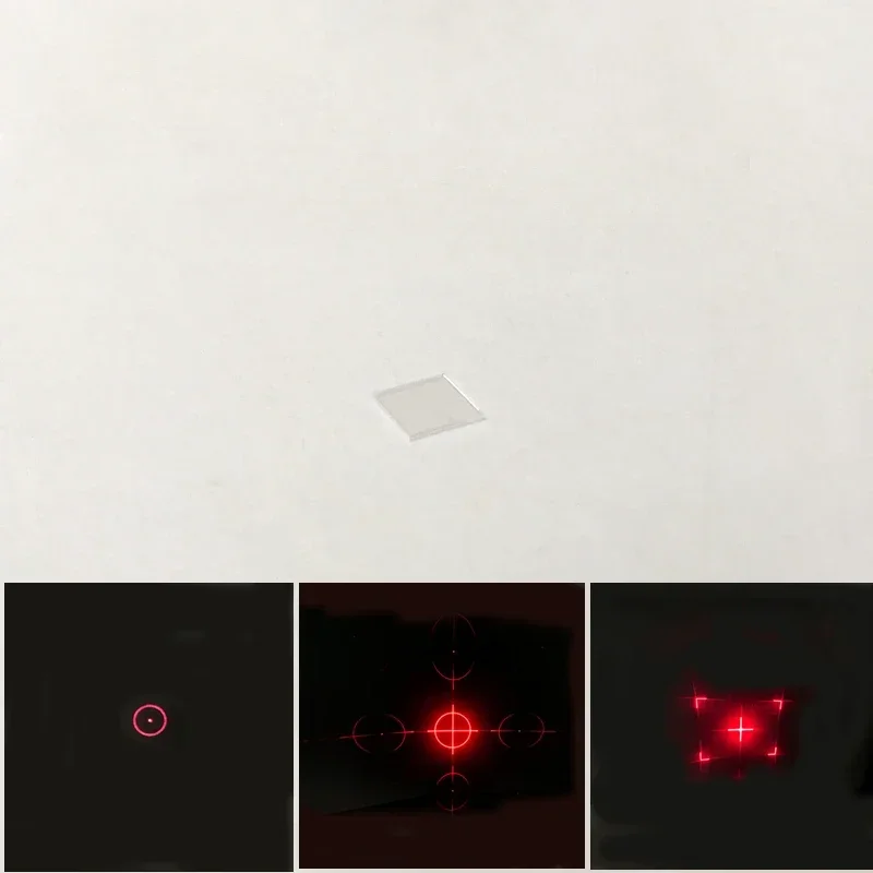 5mmX5mmX0.3mm Diffractive Optical Elements Lens DG Grating Laser Light Pattern Projection Stage Star Lighting Effect